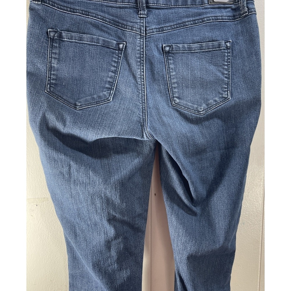 17/21 Exclusive Stretch Blue Mid Rise Straight Leg Denim Jeans Size 8 spring - Picture 14 of 16